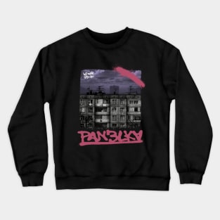 POST-SOVIET PANELKA // Typical russian panel houses Crewneck Sweatshirt